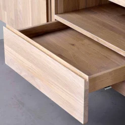 Wohnen Tv & Hifi-Möbel|Tv & Hifi-Möbel*White Wash TV Lowboard aus Eiche - Dioca