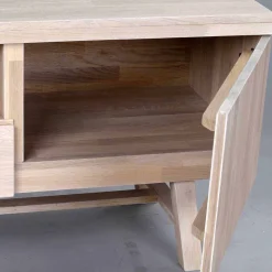 Wohnen Tv & Hifi-Möbel|Tv & Hifi-Möbel*White Wash TV Lowboard aus Eiche - Dioca