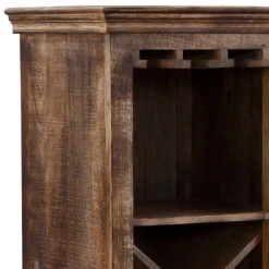 Wohnen White Wash Weinregal im Vintage Look - Paola