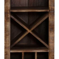 Wohnen White Wash Weinregal im Vintage Look - Paola