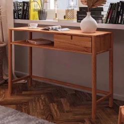 Kinder Wohnen Wildbuche Schreibtisch mit Schublade & Fach - Indrya