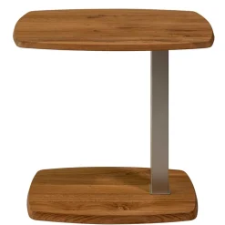 Wohnen Wildeiche Beistelltisch auf Rollen - Jelka