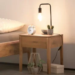 Wohnen Wildeiche Bett für Dachschrägen - Vinodoras