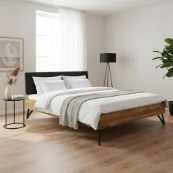 Wohnen Loft Möbel|Industrial Möbel*Wildeiche Bett in Überlänge 200x220 cm - Mandirov