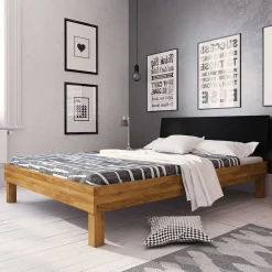 Wohnen Jugendbetten*Wildeiche Bett mit 190cm Länge - Olbysca