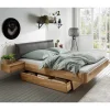 Wohnen Betten|Betten*Wildeiche Bett mit Schubkasten Set - Zennian (dreiteilig)