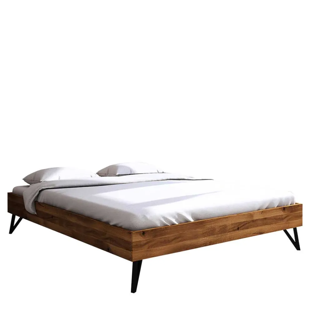 Wohnen Wildeiche Bett ohne Kopfteil 210cm lang - Mandirov