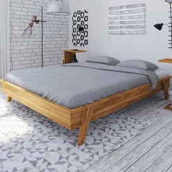 Wohnen Wildeiche Bettrahmen kein Kopfteil - Hardus