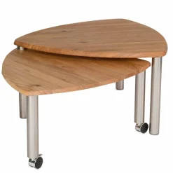 Wohnen Massivholzmöbel|Küchentische*Wildeiche Couchtisch ausdrehbar - Delphima