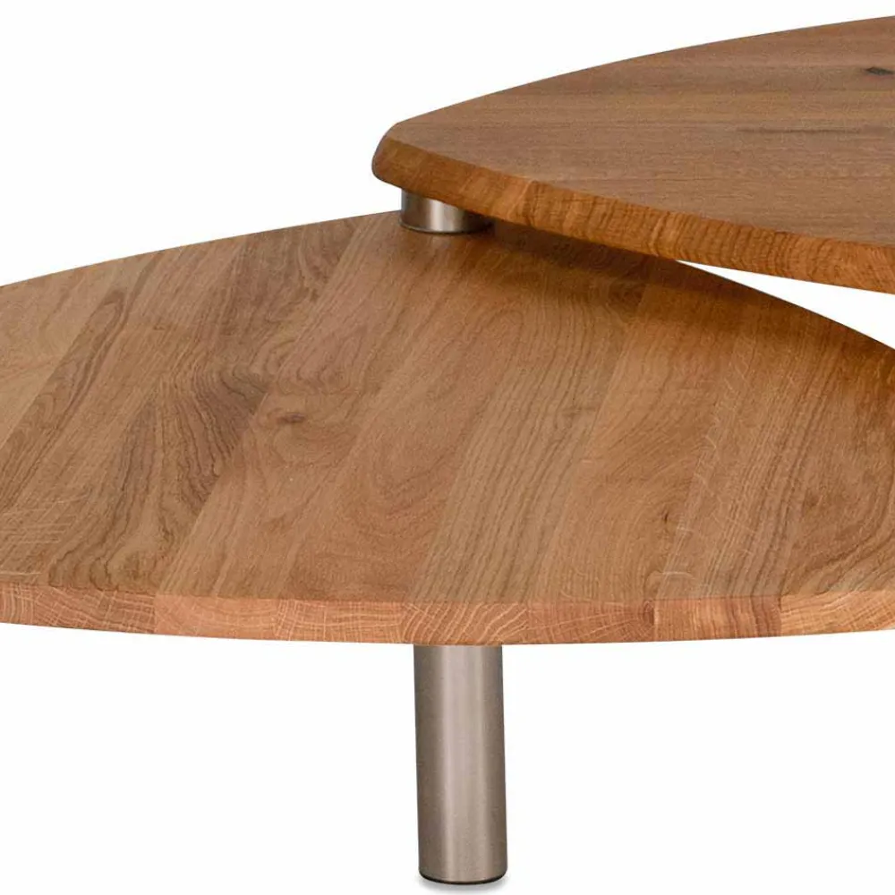 Wohnen Massivholzmöbel|Küchentische*Wildeiche Couchtisch ausdrehbar - Delphima