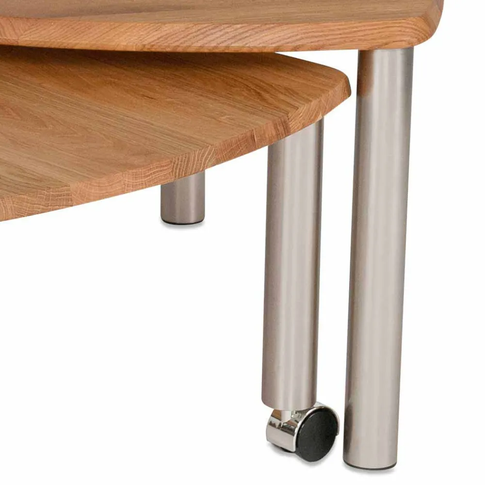 Wohnen Massivholzmöbel|Küchentische*Wildeiche Couchtisch ausdrehbar - Delphima