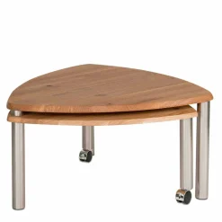 Wohnen Massivholzmöbel|Küchentische*Wildeiche Couchtisch ausdrehbar - Delphima