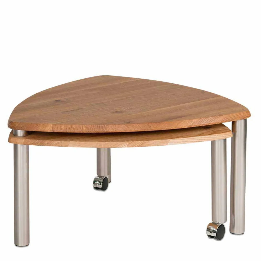 Wohnen Massivholzmöbel|Küchentische*Wildeiche Couchtisch ausdrehbar - Delphima