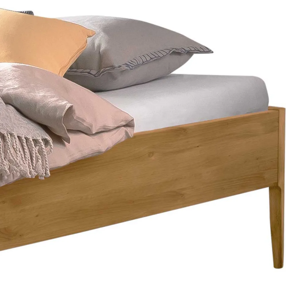 Wohnen Wildeiche Doppelbett - kein Kopfteil - Defelira