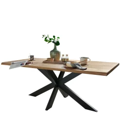 Wohnen Naturholzmöbel|Loft Möbel*Wildeiche Esstisch in Bootsform - Baly