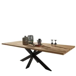 Wohnen Loft Möbel|Industrial Möbel*Wildeiche Esszimmer Esstisch mit Spider Gestell - Ostrico