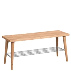 Wohnen Wildeiche Garderobenbank 90x40x30 cm - Fancys