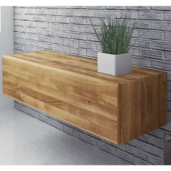 Wohnen Wildeiche Hängeschrank Vaskov massiv geölt