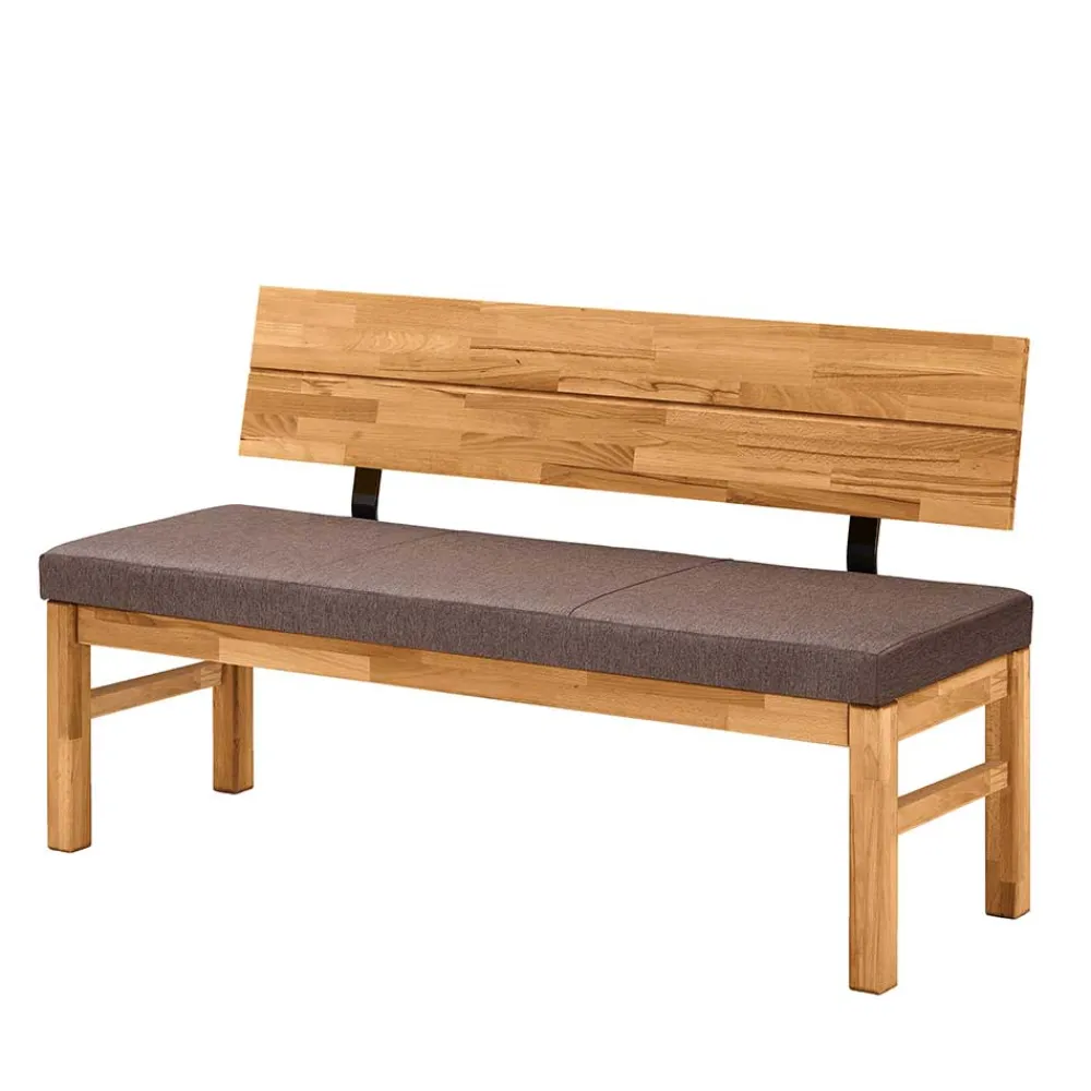 Wohnen Küchenbänke|Esszimmerbänke*Wildeiche Küchenbank mit Rückenlehne - Virds