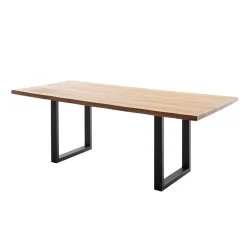 Wohnen Loft Möbel|Industrial Möbel*Wildeiche Küchentisch mit Baumkanten - Racallo