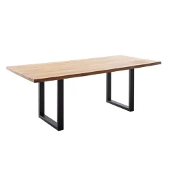 Wohnen Loft Möbel|Industrial Möbel*Wildeiche Küchentisch mit Baumkanten - Racallo