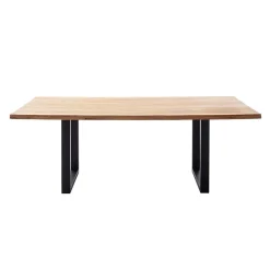 Wohnen Loft Möbel|Industrial Möbel*Wildeiche Küchentisch mit Baumkanten - Racallo