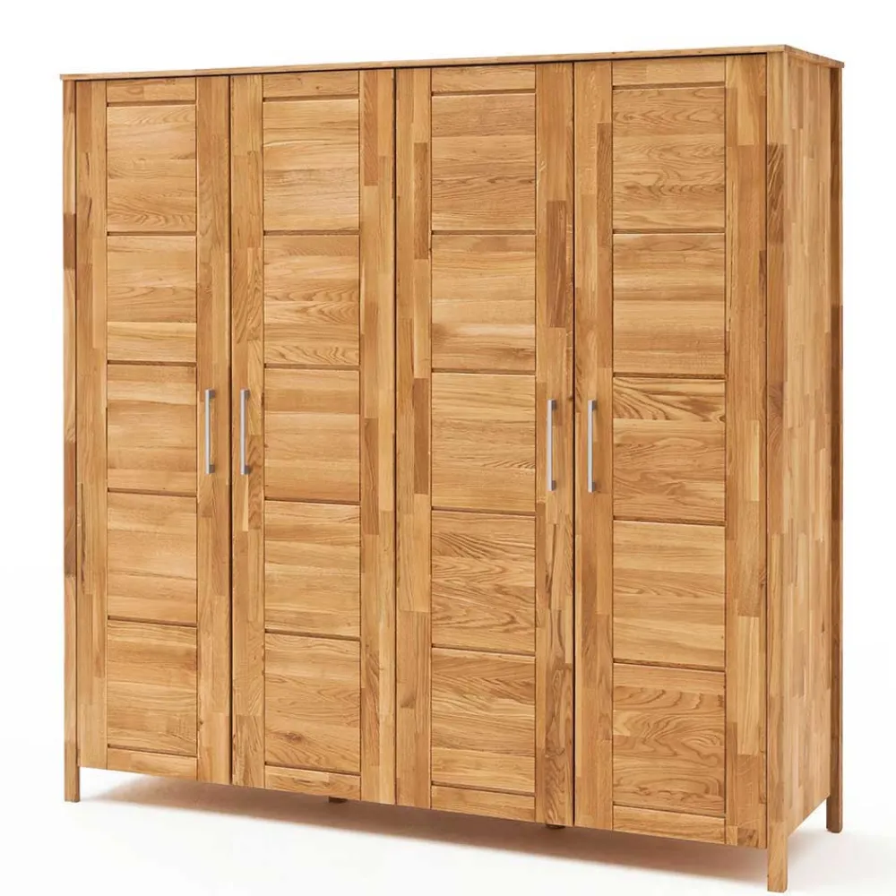 Wohnen Wildeiche Kleiderschrank mit Ausstattung - Memba I