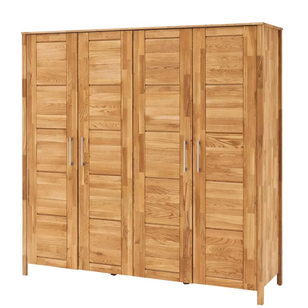 Wohnen Wildeiche Kleiderschrank mit Ausstattung - Memba I