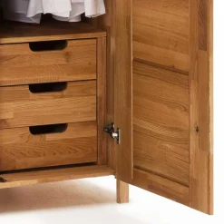 Wohnen Wildeiche Kleiderschrank mit Ausstattung - Memba I