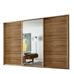 Wohnen Wildeiche Kleiderschrank mit 3 Schwebetüren - Divnoi