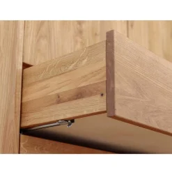 Wohnen Naturholzmöbel|Massivholzmöbel*Wildeiche Kombi-Kleiderschrank massiv - Fabijola