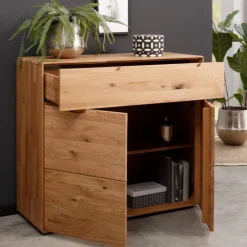 Wohnen Wildeiche Kommode mit einer Schublade - Darcona