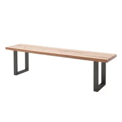 Wohnen Graue Möbel|Küchenbänke*Wildeiche Loft Bank ohne Lehne - Chiano