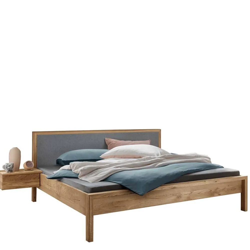 Wohnen Wildeiche Massivholzbett modern - Martinez