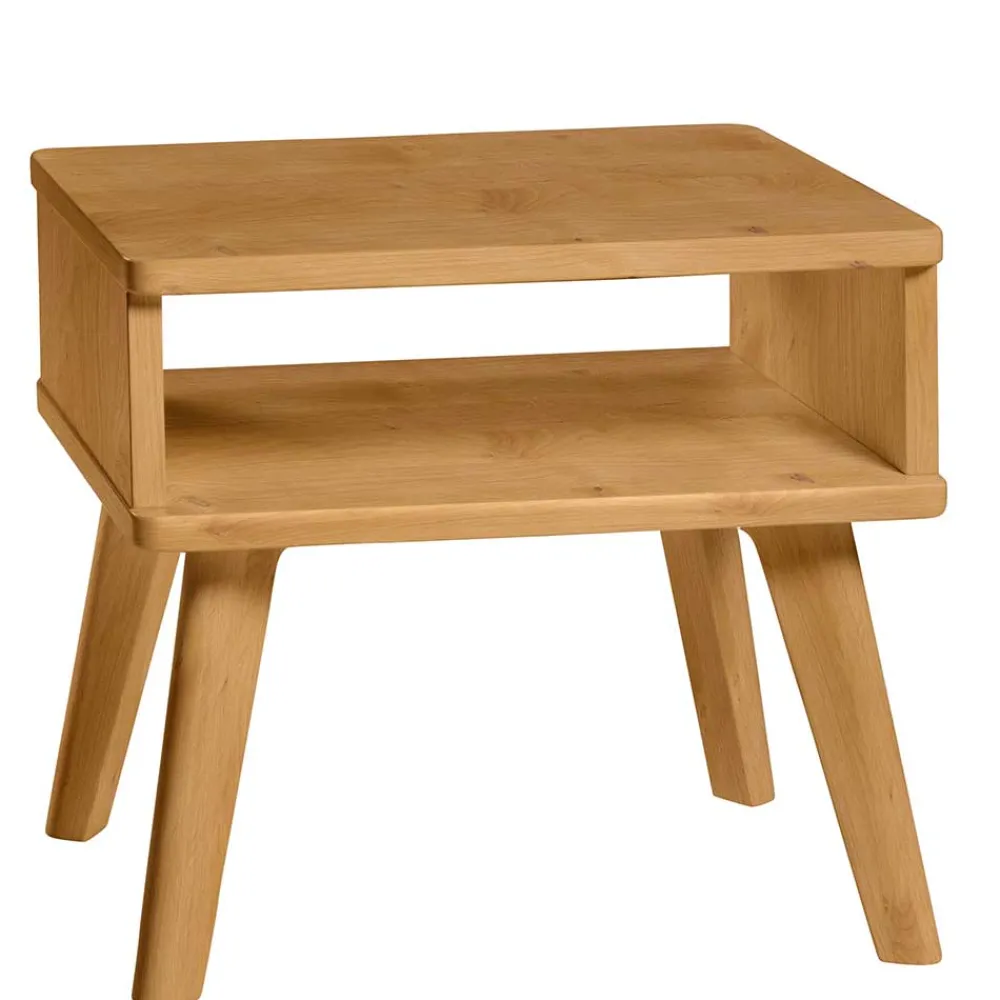 Wohnen Wildeiche Nachtkonsole in Natur geölt - Fortava