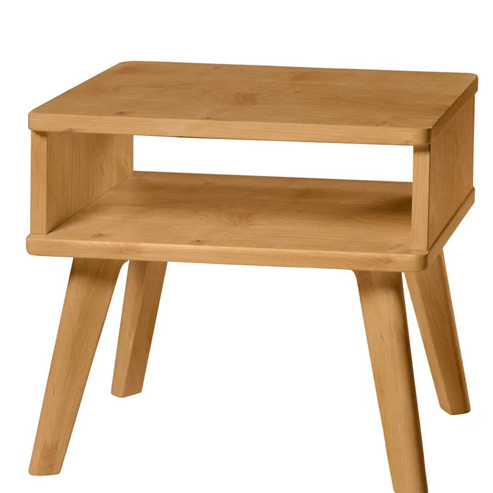 Wohnen Wildeiche Nachtkonsole in Natur geölt - Fortava