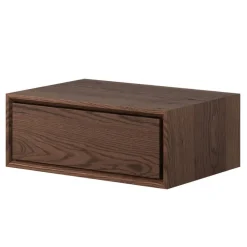 Wohnen Wildeiche Nachtkonsole in Dunkelbraun - Hiadelia