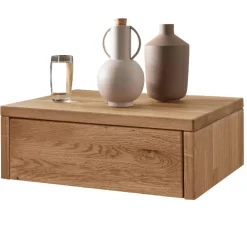 Wohnen Nachttische|Sideboards & Kommoden*Wildeiche Nachtkonsole mit einer Schublade - Sangre