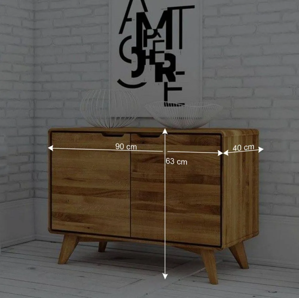 Wohnen Tv & Hifi-Möbel|Tv & Hifi-Möbel*Wildeiche Naturholz Kommode geölt - Eavy