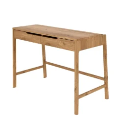 Wohnen Wildeiche Schminktisch mit zwei Schubladen - Laida