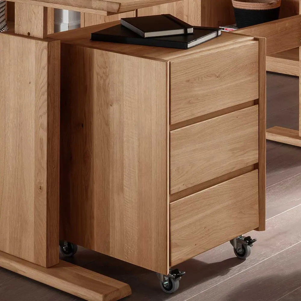 Wohnen Bürotische*Wildeiche Schreibtisch höhenverstellbar - Melanie