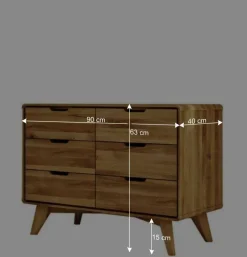 Wohnen Küchenschränke|Tv & Hifi-Möbel*Wildeiche Schubladenkommode geölt - Eavy