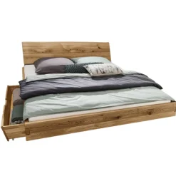 Wohnen Naturholzmöbel|Jugendbetten*Wildeiche Schwebebett in Doppelbettgrößen - Aryvano