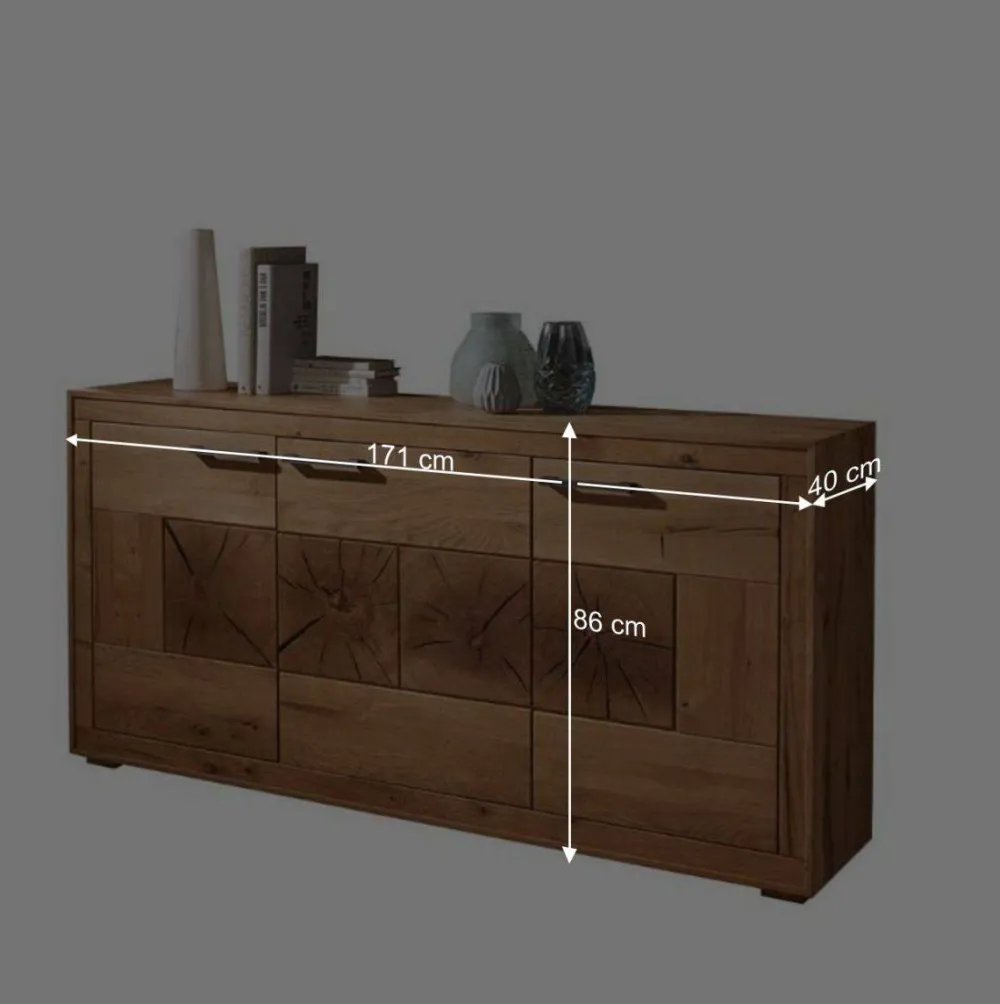 Wohnen Sideboards & Kommoden|Sideboards & Kommoden*Wildeiche Sideboard Troncon in 171 cm Breite