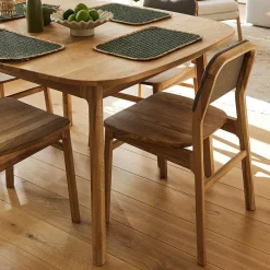 Wohnen Wildeiche Tisch - 90 cm tief - Laida