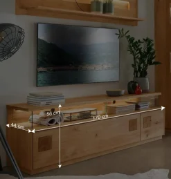 Wohnen Tv & Hifi-Möbel|Tv & Hifi-Möbel*Wildeiche TV Board mit 170 cm Breite - Millena