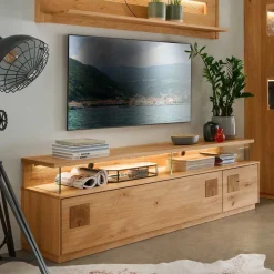 Wohnen Tv & Hifi-Möbel|Tv & Hifi-Möbel*Wildeiche TV Board mit 170 cm Breite - Millena
