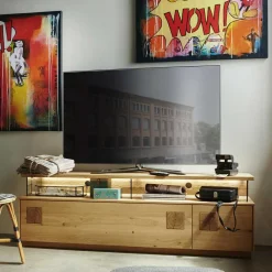 Wohnen Tv & Hifi-Möbel|Tv & Hifi-Möbel*Wildeiche TV Board mit 170 cm Breite - Millena