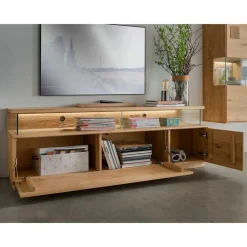 Wohnen Tv & Hifi-Möbel|Tv & Hifi-Möbel*Wildeiche TV Board mit 170 cm Breite - Millena