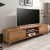 Wohnen Sideboards & Kommoden|Sideboards & Kommoden*Wildeiche TV Lowboard 200 cm breit - Laida